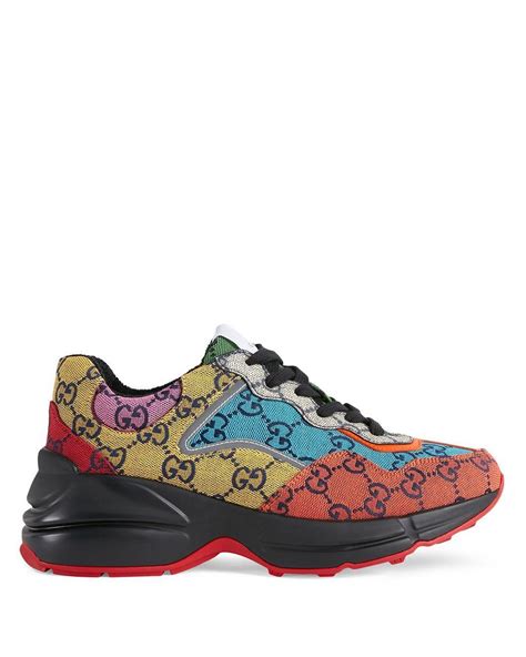 gucci heart sneaker|Gucci gg rhyton sneakers women's.